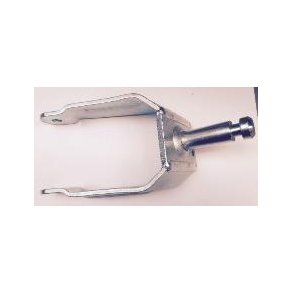 Gaffel til 100 liter vogn, inkl. aksel